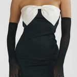 Princess Polly KESY BOW TIE MINI DRESS BLACK Photo 2