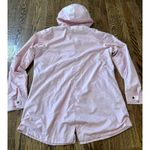 Serra Womens Pink Rain Coat Long Windbreaker Pockets Insulated Size XL Flawed Photo 6
