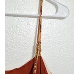 American Eagle  AEO Floral Tie Back Midi Tube BOHO A-Line Orange Dress XL NEW Photo 15