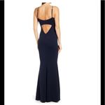 Katie May Sleeveless Trumpet Gown Dress, Navy, Size Large, 12/14, NWT Photo 2