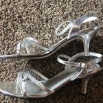 Annie Griffin Annie Rhinestone Silver Heels Size 8 Homecoming Prom Photo 5