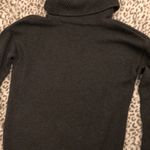Athleta Knit Wide Turtleneck Pullover Sweater With Contrasting Design Gray Medium $98 Photo 5