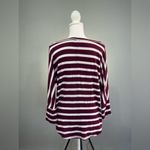 Burgundy 41 Hawthorn Striped Top Size L VGUC Purple Size L Photo 1
