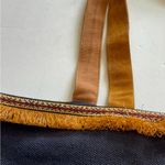 A & P DENIM MULTICOLORED BOHEMIAN TOTE ONE ZIP POCKET INSIDE CLEAN INTERIOR Blue Photo 6