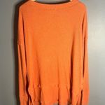 We The Free orange waffle knit oversized top Photo 3