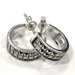 JACK JUDITH  Sterling Silver 925 Marcasite Hoops Photo 1