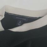 Lands' End  Women's Black White Cotton Color Block Photo 3