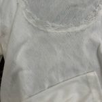 White long sleeve lace heart top Size M Photo 1
