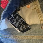7 For All Mankind  denim cutoff shorts with embroidery Photo 1