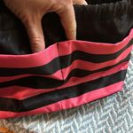 Victoria's Secret Victoria’s Secret Striped Cinch Top Cosmetic Bag, Pink/Black Photo 2