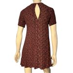 Staring At Stars Urban Outfitters Y2K Size XS Burgundy Print Short Tunic Dress Photo 4