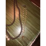 Bundle of Pearl Beaded Jewelry White Pearls, Brown Pearls, Glass Pearls, Beads Photo 8