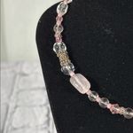 Baby Pink Silver Beaded Choker 14” Photo 2