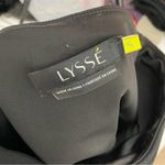 Lysse  Black Faux Leather Paneling Pull On Pants Photo 4