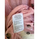 Madewell  Pink Linen Puff Sleeve Tassel Tie Jumpsuit‎ Size XL Photo 6