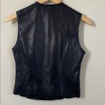 Cache  Black Leather Vest size 2 Photo 3
