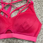 Victoria's Secret Victoria Sport Hot Pink Strappy Mesh Padded Sports Bra - Size 34C Photo 2