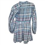 Joie NWT  Charmesse Short Adriatic Blue Plaid Dress Size 0 Photo 3