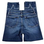 frame denim  Le Nouveau Straight Mid Rise Cuff Detail Cropped Jeans Size 27 Photo 6