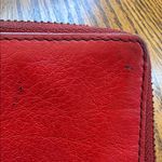Fossil  Bright Red Leather Clutch Photo 8