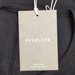 Everlane NWT  Black Short Sleeve Ribbed Knit Crew Neck T-Shirt XS Photo 4