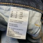 American Eagle Artist Crop Jeans Women Size 16 Long Next Level Stretch Dark Wash Photo 9