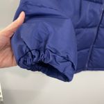 We Wore What NWT  Blue XS Zip Off Sleeve Puffer Jacket Convertible Vest Nylon Poly Photo 10