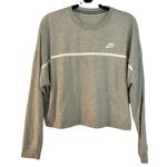 Nike grey oversized stripe pullover size large Photo 3