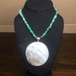 Sterling Silver JAY KING Desert Rose Turquoise Chip Mother Of Pearl  Necklace Photo 0