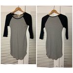 Bozzolo SM Grey thermal 3/4 jersey knit dress Photo 1