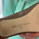 Anne Klein Tan crocodile embossed faux leather heels with a 2" heel 10 Photo 5