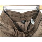 James Perse Mixed Media Pants WPR1835 Taupe Brown Drawstring Joggers Women's 2 Photo 6