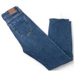 ZARA | 2 | HIGH WAIST - STRAIGHT - ANKLE LENGTH - Med Wash Denim JEANS Photo 2
