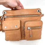 Fossil Sutton Pebbled Leather Cross Body Tan Brown Photo 1