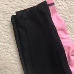 Avia  Black Active Running Leggings w/ Pink Band Photo 3