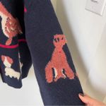 Maeve NWT Anthropologie Dogs Tie-Front Cardigan in Navy Dog Photo 8