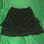 Madewell NWT Floral Ruffle Olive Green Skirt size XS Photo 3