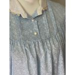 Vintage Lynn Blue Floral Lace Collar Moo Moo Dress Photo 2