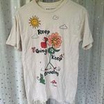 PacSun 100% Cotton Keep Going Growing Make Waves Crew Neckline Novelty T-Shirt M Photo 3