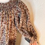 Free People INTIMATELY Brown Floral Button Down Tunic Dress Size Small Photo 2