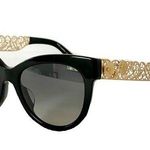 Dolce & Gabbana Rare Round DG4211 Black Filigrana Polarized Sunglasses Photo 0