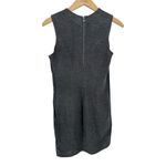 Vince Charcoal Grey Sleeveless Satin Trim Shift Dress size Small Photo 6