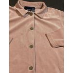 Liz Claiborne women's 100% silk velvet pink button down shirt size S B-1005 Photo 1