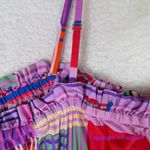 Eloquii Eloqui Shift Dress Smocked Bodice Empire Gathered Color Block Midi plus size 26 Photo 12