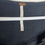 Free People  Boho Black Floral Embroidered Long Balloon Sleeve Mini Dress Photo 8