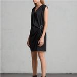 ALLSAINTS  
Black Draped Mini Dress Photo 1