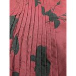 Eshakti  Wayward Fancies Dark Wine Red Black Floral Blouse Tunic Size XS/2 Photo 1