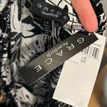 Black and White Tropical Maxi pants Size L Photo 3