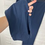 Athleta Navy Blue Greenwich Slit Leg Flare Pants / Leggings Size S Photo 9