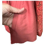 LOGO By Lori Goldstein  OPEN FRONT JACKET LACE‎ TRIP DRAWSTRING WAIST SIZE 12 Photo 3